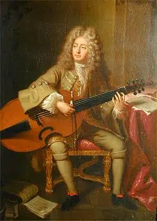 signé et daté en bas gauche : "A. Bouys pinx.t et sculp.t 1704" * sous le portrait : "Marin Marais / ordinaire de la Musique de la Chambre du Roy"